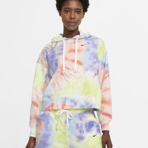 Nike Dri-Fit Purple & Yellow Tie Dye Hoodie